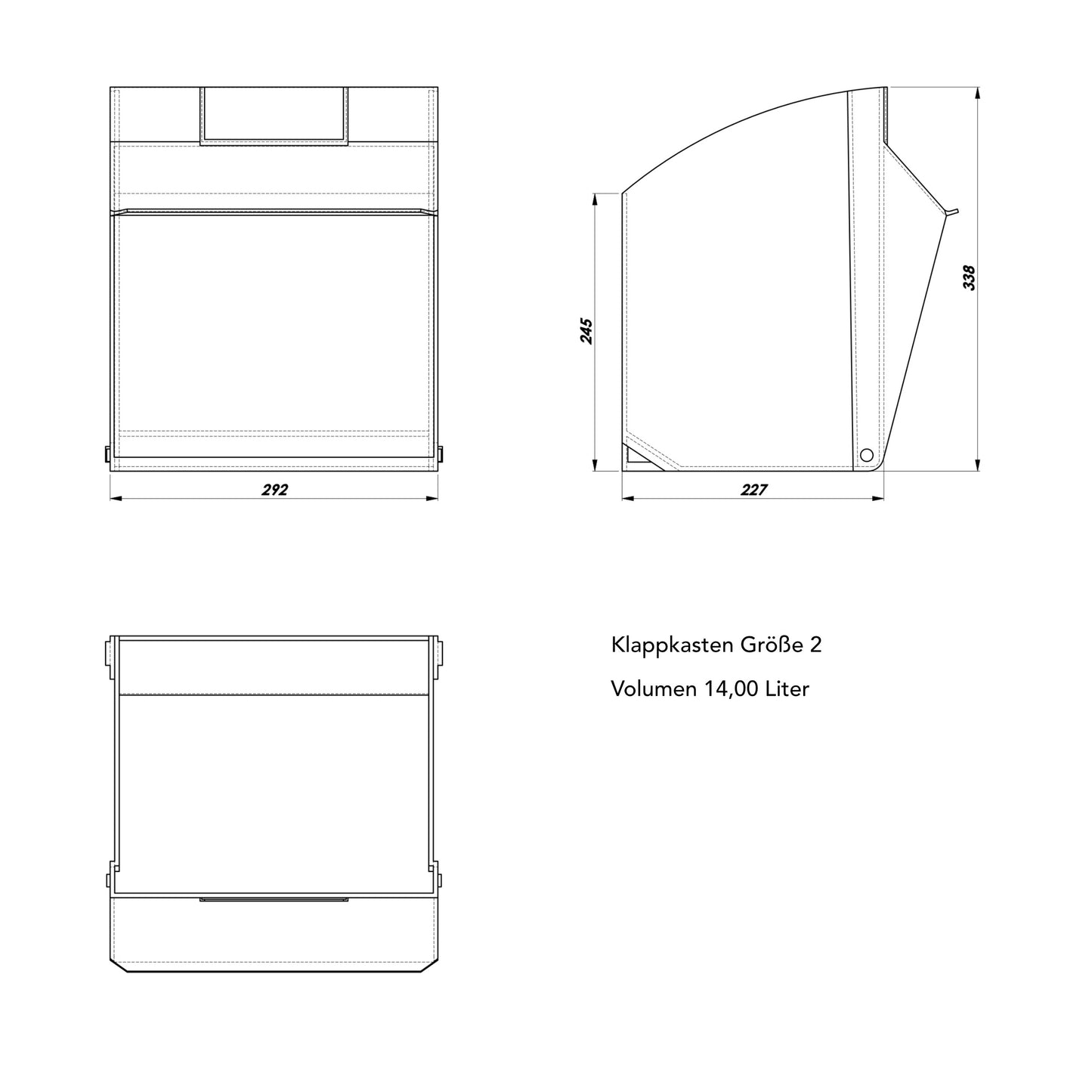 Klappkasten Größe 2