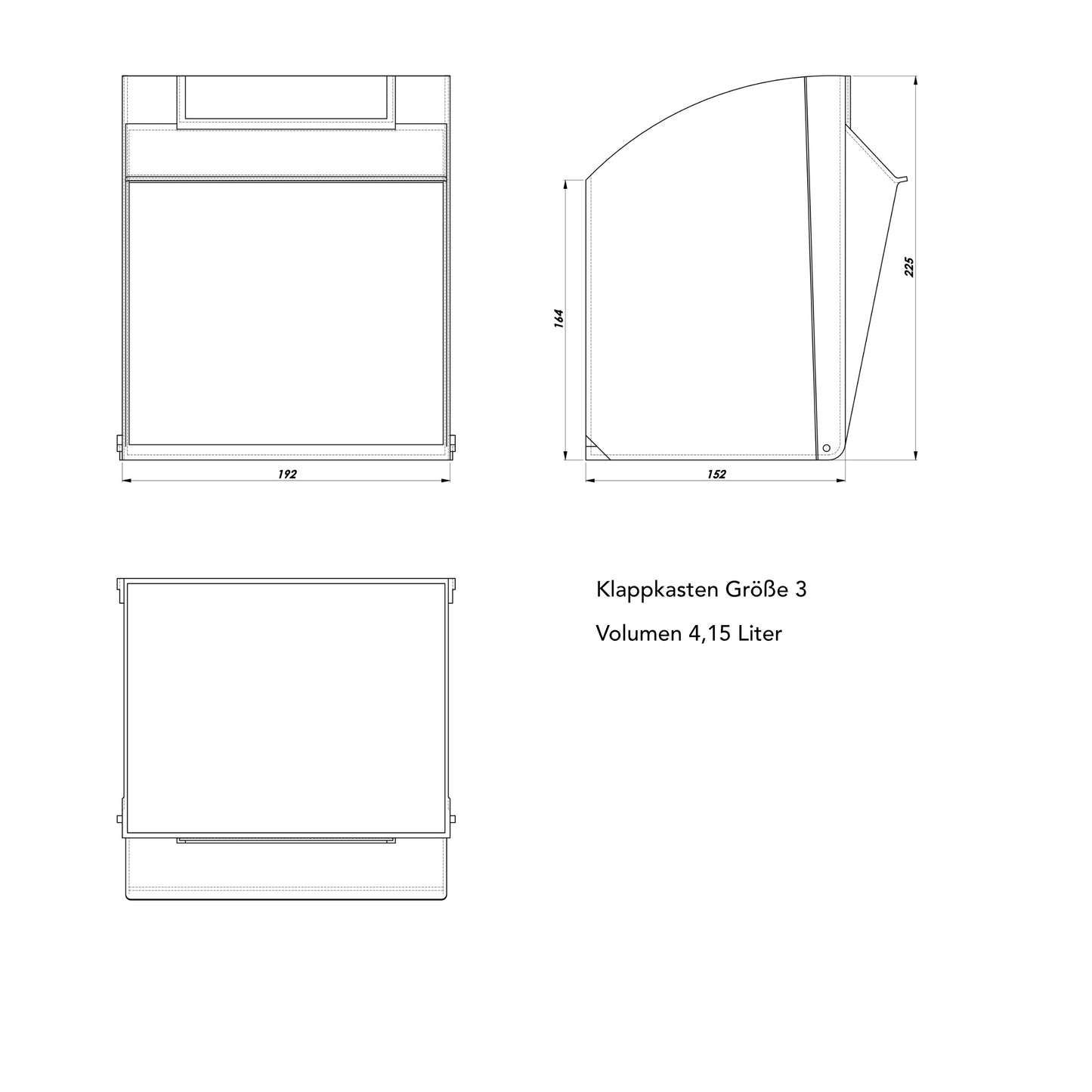 Magazinschrank mit Klappkästen MS 0003
