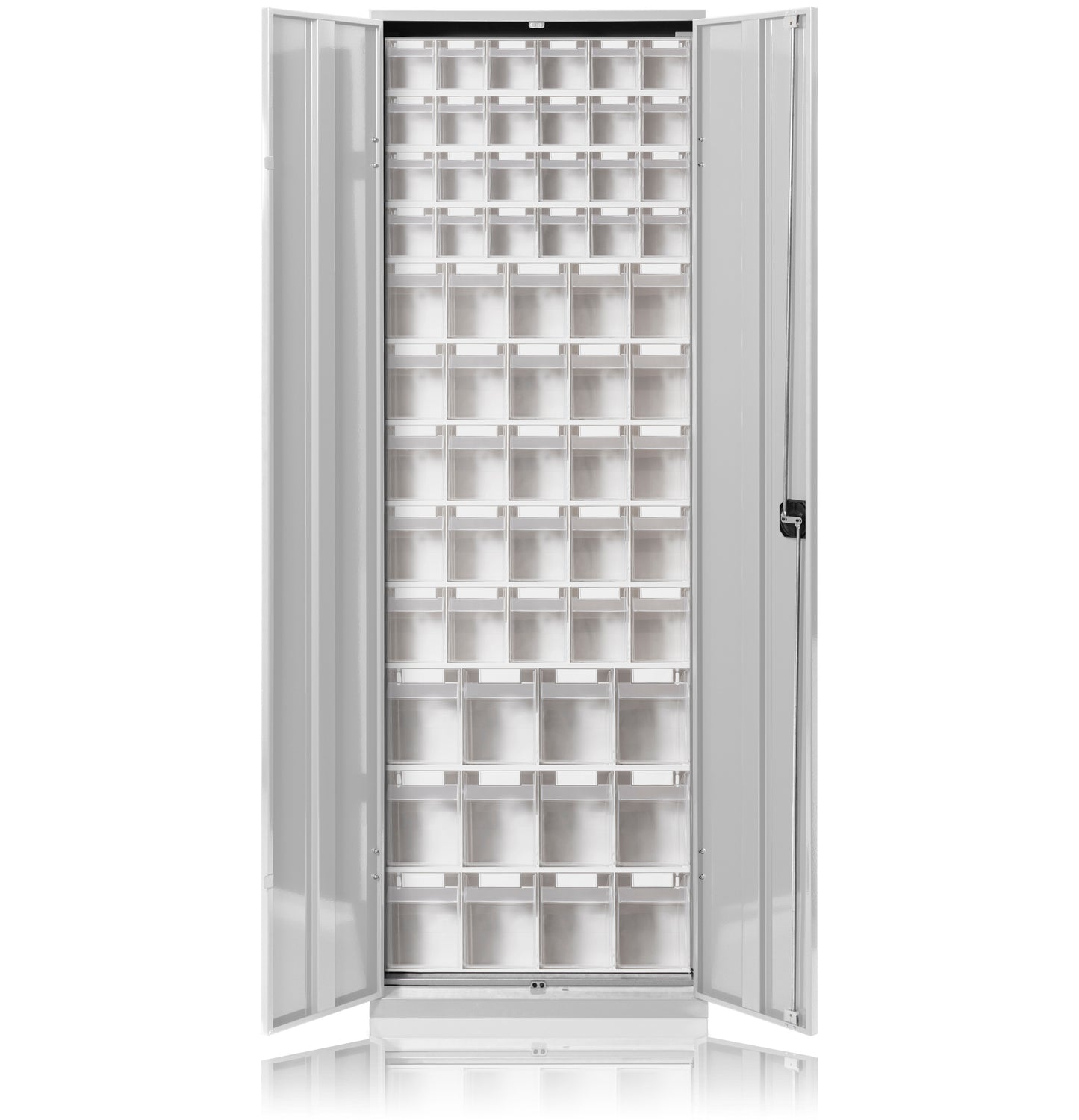 Magazinschrank mit Türen grau