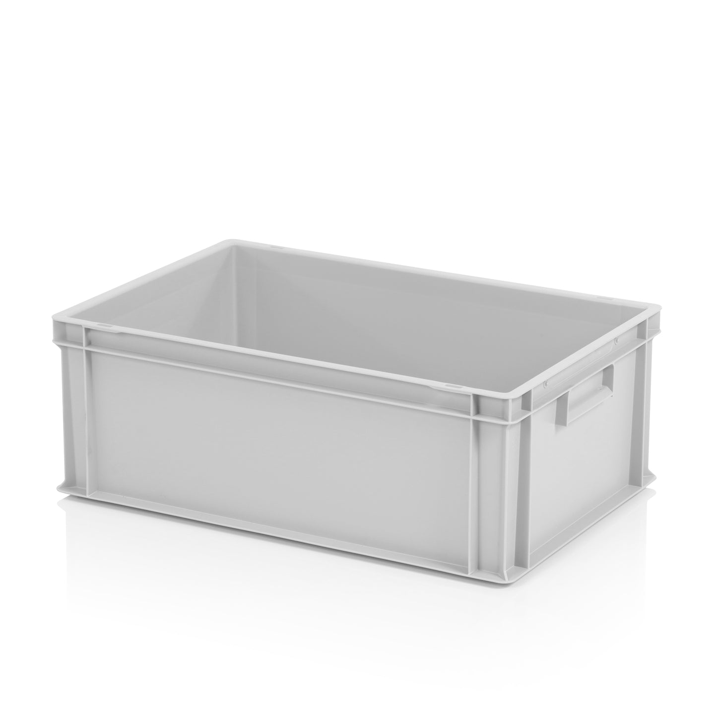 Eurobox 60x40cm mit Griffmulden, grau