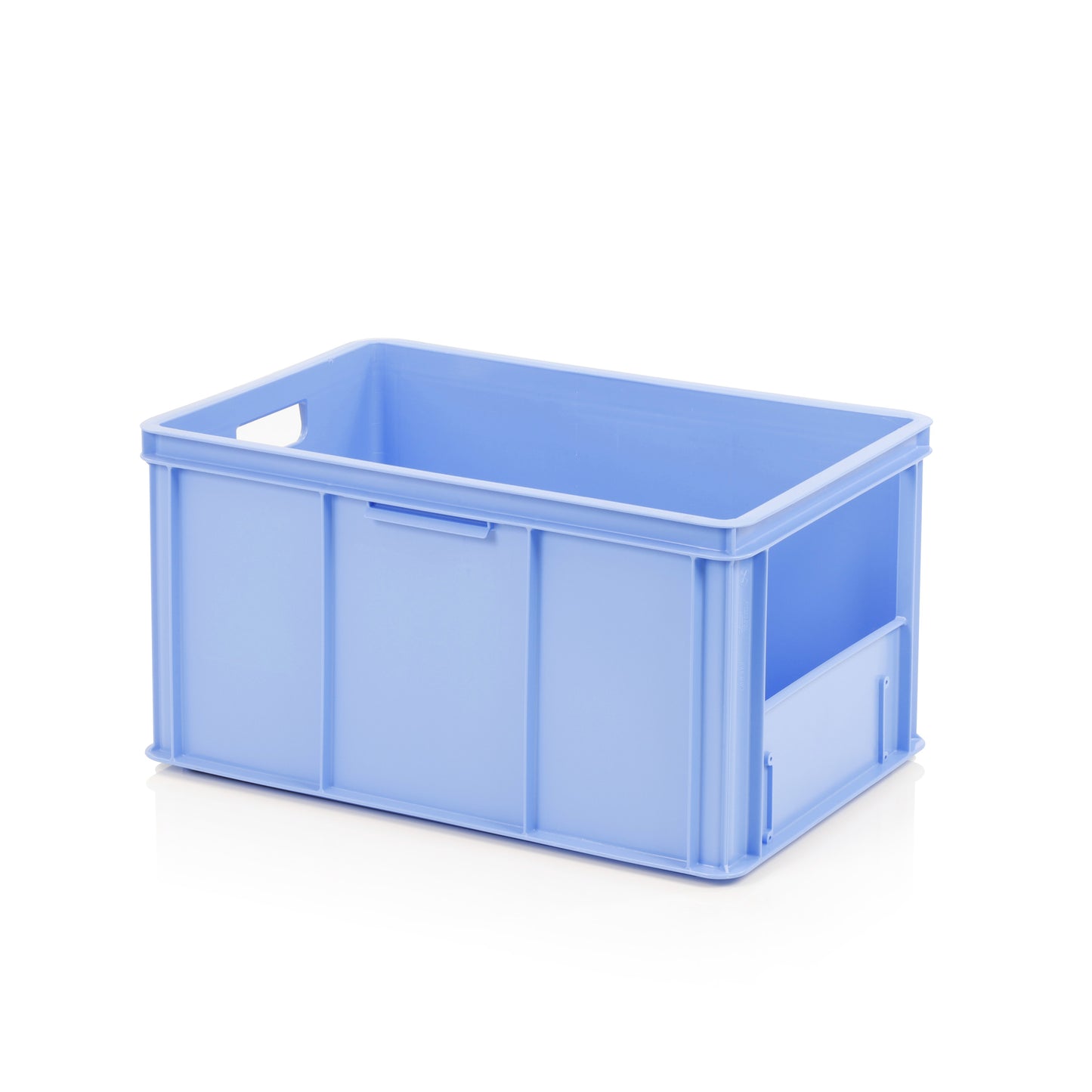 Sichtlagerkasten Eurobox 600x400x310mm, blau geschlossen