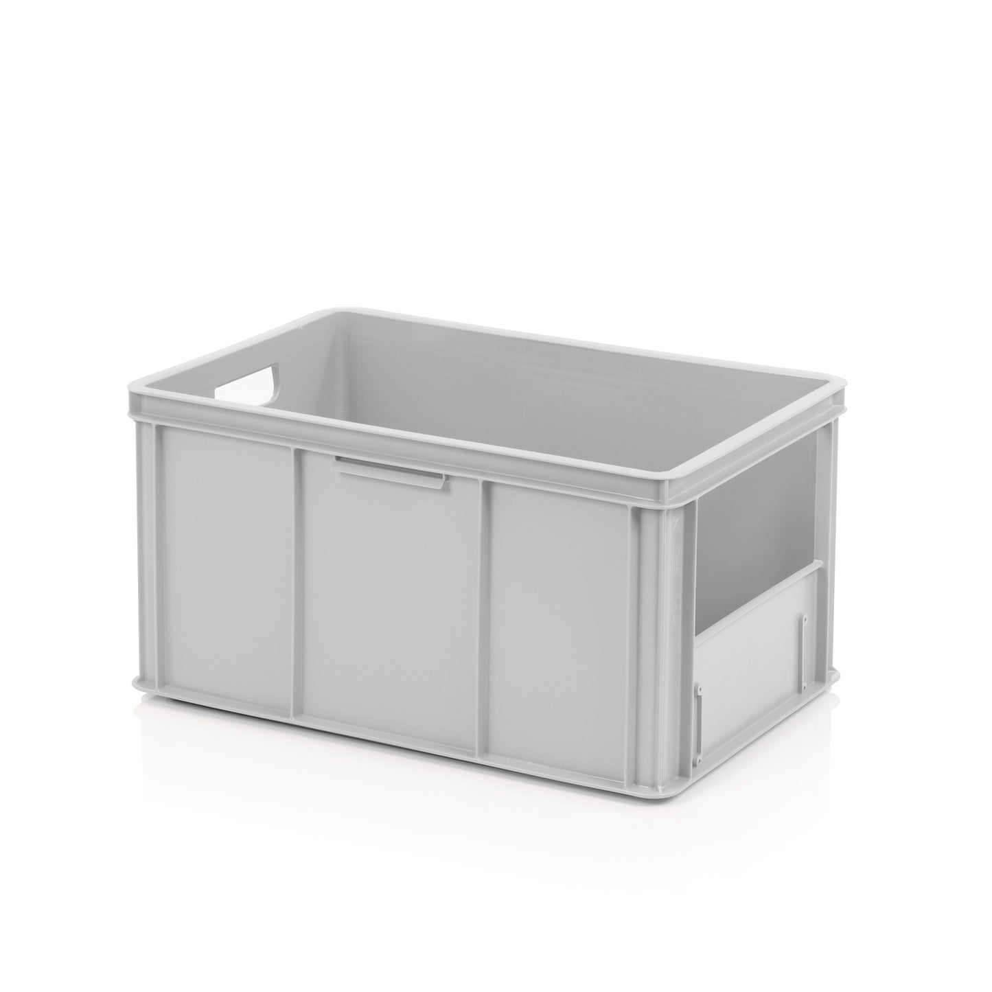 Sichtlagerkasten Eurobox 600x400x310mm, grau geschlossen