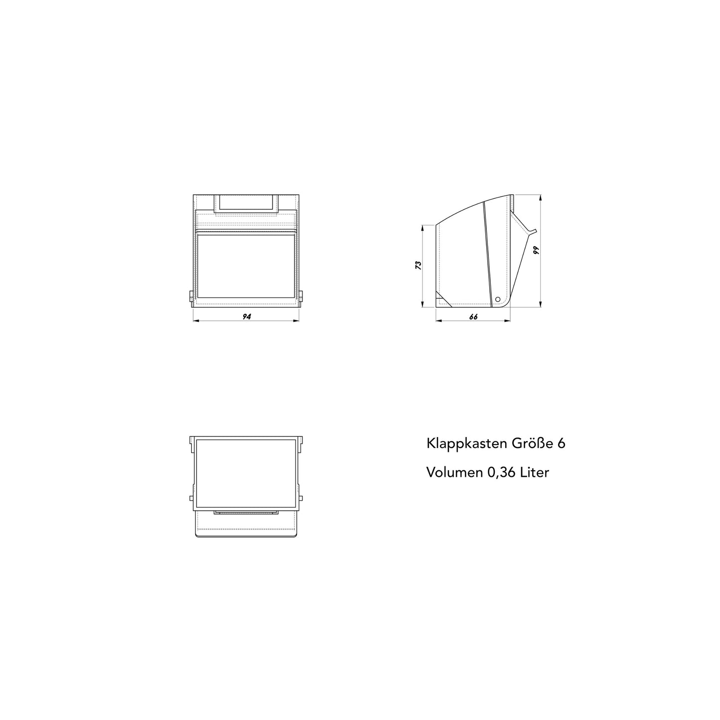 Magazinschrank mit Klappkästen MS 0654