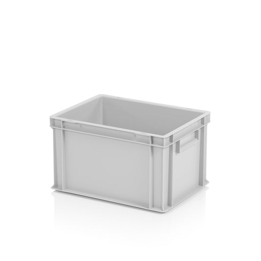 Eurobox 40x30cm mit Griffmulden, grau